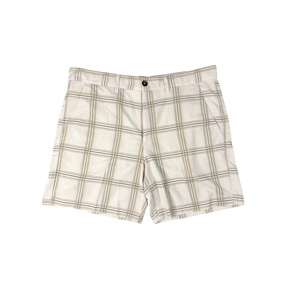 Tony Hawk 900 Men's Shorts Vintage Y2K White Green Grid Plaid Size 36